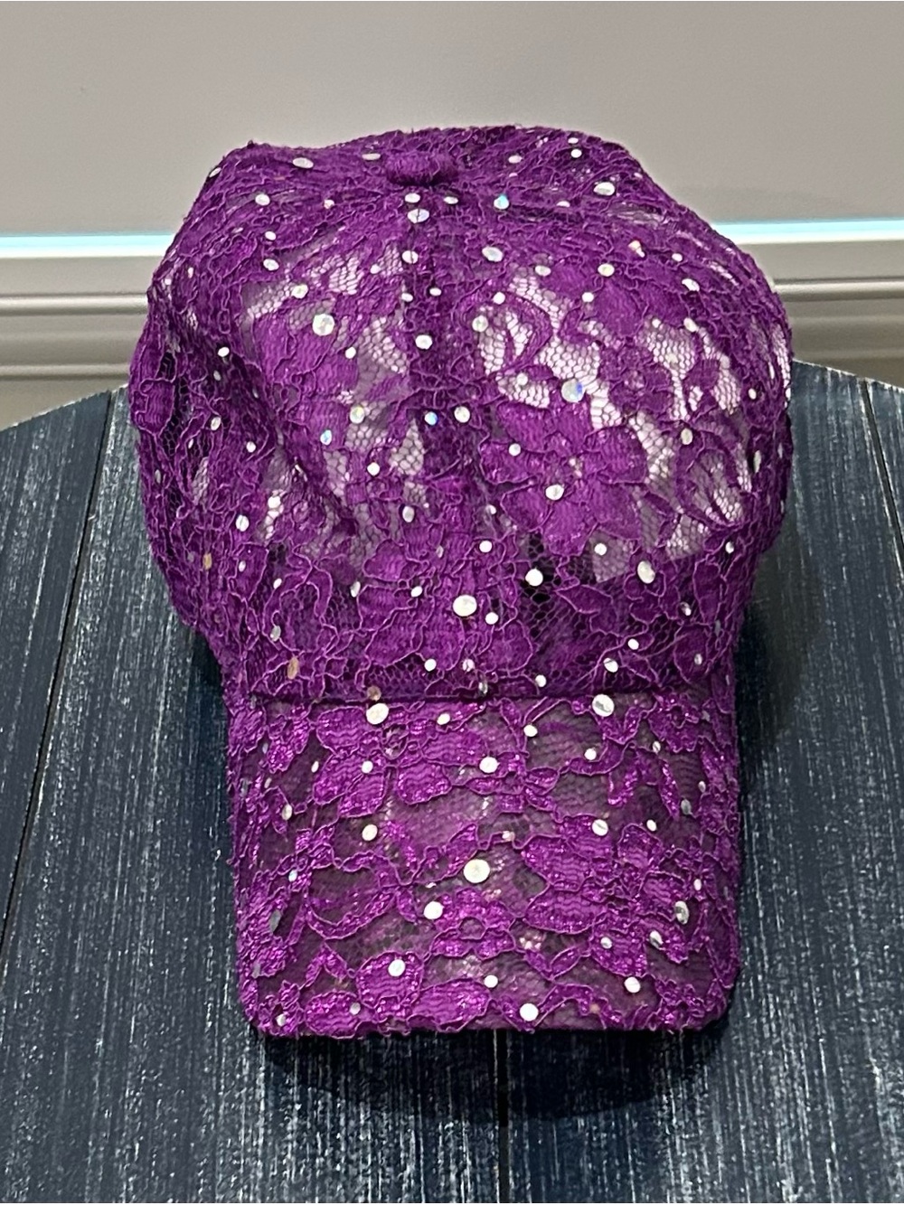 Boutique Embellished Lace Ball Cap
